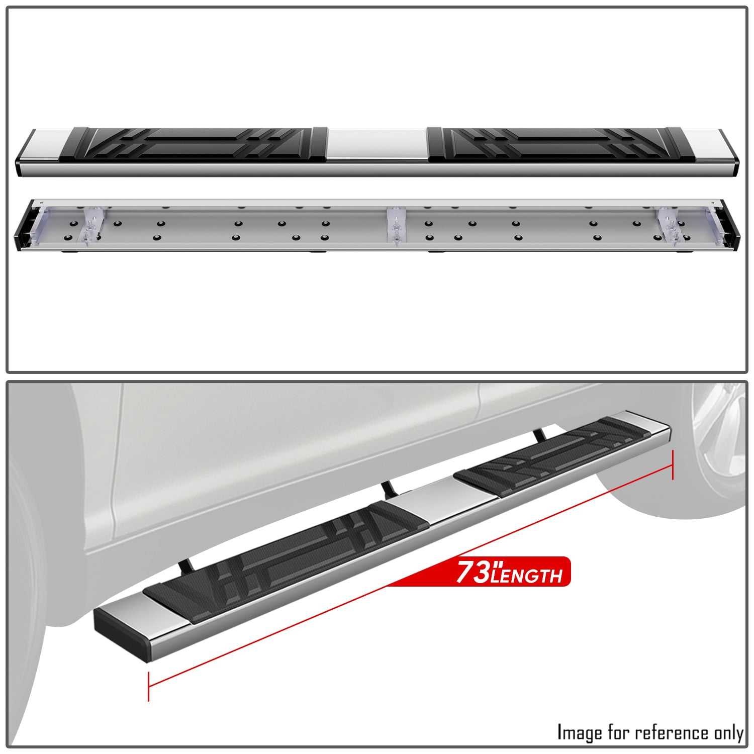 DNA Motoring 6.5" Side Step Nerf Bars Running Boards for 2005-2010 Lexus RX330 RX350 RX400h RX450h