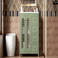 thumbnail image 6 of Kadyn Modern Bathroom Vanity,Bathroom Cabinet,36" Bathroom Vanity with 2 Soft-close Doors, Adjustable Shelves and 3 Drawers, Green, 6 of 13