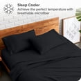 thumbnail image 3 of Bare Home Black Microfiber Pillowcase Set, Hypoallergenic, King Set of 2, 3 of 6