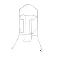 thumbnail image 2 of Wall Mounted Iron Organizer Holds Iron and Ironing Board, Mounts Against Wall or Door, 2 of 7