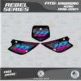 thumbnail image 2 of Kalair GFX Graphics Kit for Kawasaki KX80 (1998-2004) Rebel Series, 2 of 5