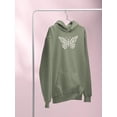 thumbnail image 3 of Daisy Butterfly Hoodie Women -Image by Shutterstock, Female 4X-Large, 3 of 4