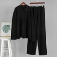 thumbnail image 5 of 2025 Autumn Winter New Arrivals Long Sleeve Knit Set For Women, Casual And Stylish Ribbed Sweater Outfit, Comfortable And Loose Fit Two Pieces, 5 of 7