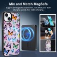 thumbnail image 2 of Anniamy Magnetic for iPhone 13 Case, [Compatible with MagSafe] Cute Colorful Butterfly Design Phone Case with Screen Protector Hard PC+Soft TPU Bumper Protective Cover for Women, 2 of 7