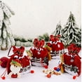 thumbnail image 4 of Christmas Gift Doll Bags, Santa Sack Drawstring Apple Bags with 3D Santa Snowman Reindeer Bear for Xmas Holiday Present (B), 4 of 6
