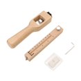 thumbnail image 2 of Herramienta de madera para manualidades . Cortador de correas de cuero manual ajustable y controlado para trabajos de marroquinería., 2 of 7