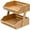 Other, variant on Fruit Basket, 2 Tier Bamboo Fruit Bowl for Kitchen Counter, 11" Tall Produce Storage Stand for Vegetables and Snack, 15 mm Thickness (Self-Assembly)