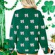 thumbnail image 5 of Camiseta de Manga Larga de las Mujeres Camiseta de Cuello de la Tripulación Del Día de San Patricio, 5 of 7