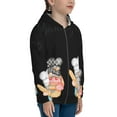 thumbnail image 5 of Naloa Little Chef Gnome Teenage Zipper Hoodie, Long Sleeve Zip Up Hoodies Casual Jackets Tops for 7-12 Years-Medium, 5 of 6