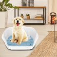 thumbnail image 5 of Billuyoard Orinal extraíble para perros Mantén los suelos limpios con protección de pared gris Suministros para perros Blanco azul METRO, 5 of 5