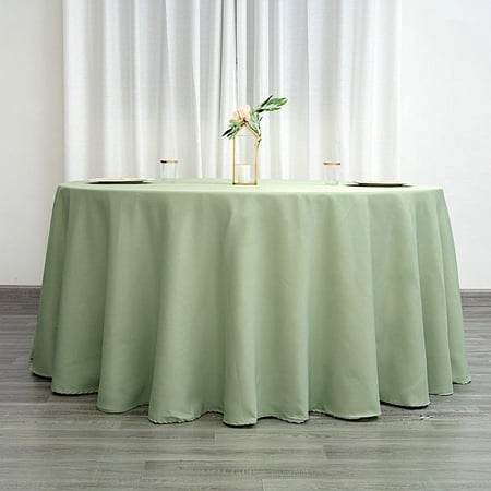 

BalsaCircle 6 Pieces 120 Sage Green Round Polyester Tablecloths Linens Kitchen Dining Banquet
