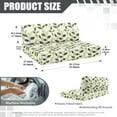 thumbnail image 7 of XYZCANDO Leaves RV Dinette Cushion Covers Universal RV Accessories for Inside Cushion Covers for Couches and Sofas Washable Sofa Slip Covers for 2 Seat Cushion Couch Slip Covers for Loveseat White, 7 of 7