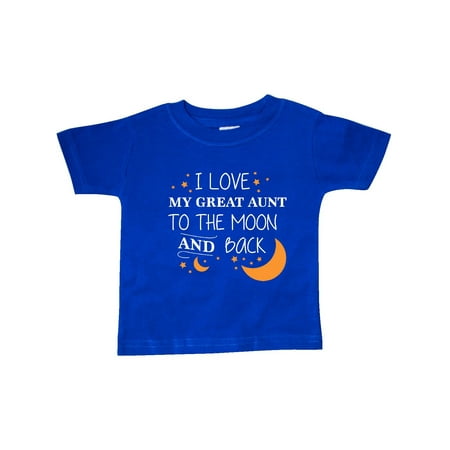 

Inktastic I Love My Great Aunt To The Moon and Back Gift Baby Boy or Baby Girl T-Shirt