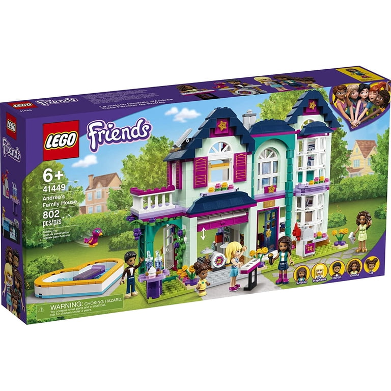 LEGO, Friends Andrea's Family House, 41449, 802 Pieces - Walmart.com