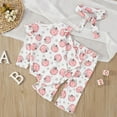 thumbnail image 7 of oqasdz Halloween Infant Baby Girl Outfits Long Sleeve Pumpkin Prints Rompers and Pants with Headband Hallowmas Outfits Set Size 12 M-18 M, 7 of 7