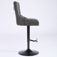 thumbnail image 6 of DUOSONG A&A Furniture,Aged And Retro Pu Swivel Barstools Adjusatble Seat Height From 26-33 Inch, Modern Bar Stools With Backs Comfortable Tufted For Home Pub And Kitchen Island (Black,Set Of 2) Black, 6 of 11