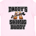 thumbnail image 4 of Inktastic Daddys Skiing Buddy Kids Skis Boys or Girls Toddler T-Shirt, 4 of 5