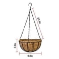 thumbnail image 5 of Metal Hanging Basket For Plants Flower Garden Pot Planters 8/10 Inch  Wire Plant Holder Pots For Home Balcony Decoration, 5 of 5