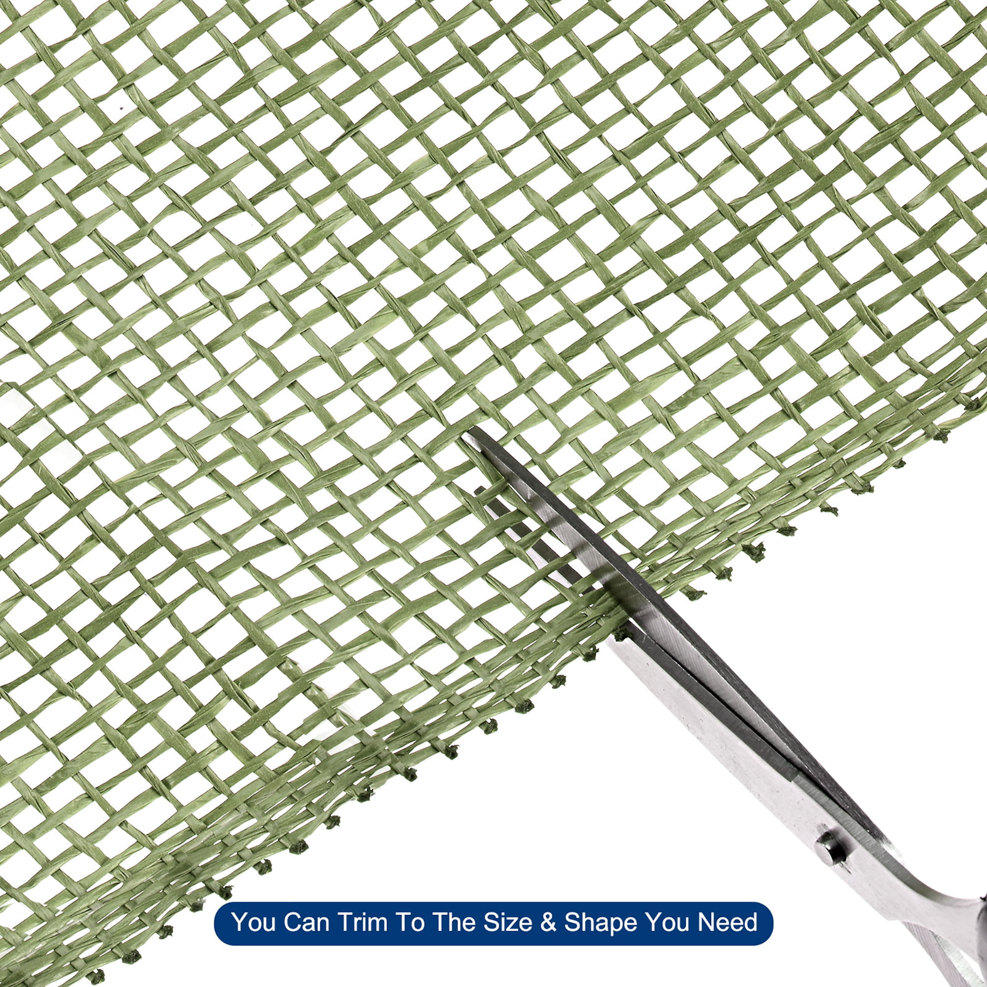 Uxcell PP Burlap Mesh 10" x 10 Yards Decorative Wrapping Ribbon, Dark Green 1 Roll