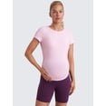 thumbnail image 2 of Remera CRZ YOGA Cloudweight Premamá con Fruncido Lateral Rosa L, 2 of 5