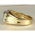 thumbnail image 4 of 2 Ct Lab Created Diamond Round Cut Wedding Mens Band Ring 14K Yellow Gold Plated, 4 of 5