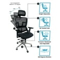 thumbnail image 3 of Ergomax  Ergonomic Office Chair Height Adjustable, Breathable Mesh Fabric, Home Office Chair, 53 in. Max Height Black, 3 of 6