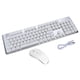 thumbnail image 1 of Glk350 Juego Combinado De Teclado Y Mouse Para Juegos Inalámbricos Con Retroiluminación De Carga De 104 Teclas (Blanco) Noticed EL006353-00, 1 of 6