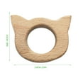 thumbnail image 3 of Fiudx Mordedor para Bebé, Juguete Molar de Madera de Haya, Material Seguro y Duradero, Diseño de Dibujos Animados Suaves, Perfecto para Aliviar La Dentición, Apto para Niños a Partir de 6 Meses, Tama, 3 of 3