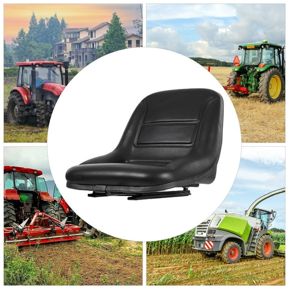 Garden Tractor Seat, Suspension Seat for Tractor, Universal Forklift Seat for Tractors, Forklifts, Harvesters, Loaders, Excavators, UTVs, ATVs, Golf Carts, Cranes