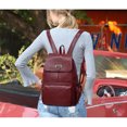 thumbnail image 3 of Mochila de mujer Mochila de viaje de color puro casual de moda Mochila de estudiante, 3 of 8