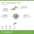 thumbnail image 2 of Symmons 3592BBBZ15TRM Dia Hydromersion Tub And Shower Trim Package - Bronze, 2 of 7