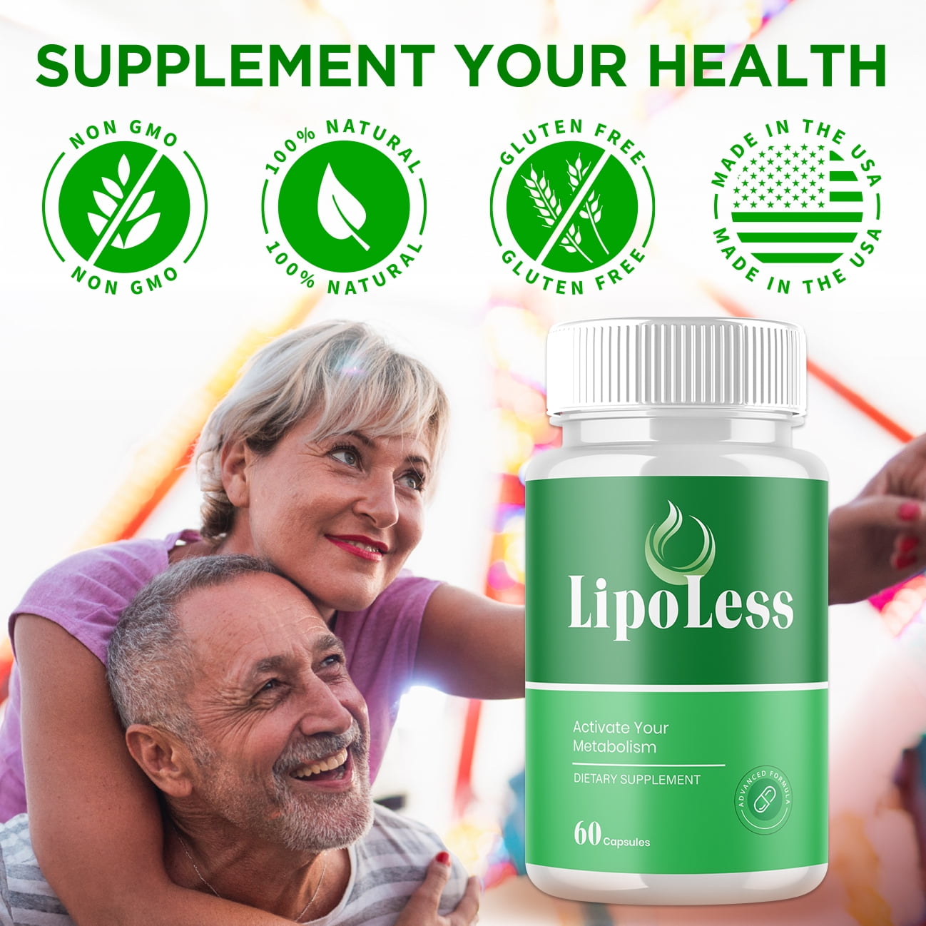 LipoLess Advanced Formula Pills Supporting Energy and Healthy Lifestyle Lipo Less 180 Capsules