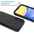 thumbnail image 4 of Galaxy A15 5G Cases, Sturdy Phone Case for Samsung A15 5G 6.5", Njjex Full-Body Shockproof Protection Heavy Duty Armor Hard Plastic & Shock Absorption Rubber Rugged Bumper 3-in-1 Case Cover - Black, 4 of 6