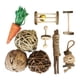 thumbnail image 1 of Juguetes de madera para conejillos de indias, accesorios de ejercicio, juego de juguetes para hámster, suministros para mascotas J, 1 of 8