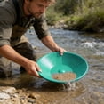 thumbnail image 4 of Haidf Gold Pan, Portable Round Gold Panning Pan with Riffles, Durable Outdoor Gold Mining Pan for Efficient Separation and Collection, Gold Prospecting Equipment for Beginners, 15", Green, 4 of 9