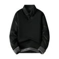 thumbnail image 2 of pstuiky manga larga para hombre, Suéter informal de manga larga con botones LED y dos camisas falsas para hombre Tops de talla grande para hombre xl, 2 of 7