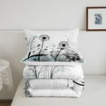 thumbnail image 5 of Erosebridal Botanical Dandelion Bedding Sets Full With Comforter,Dragonfly Flower Duvet Insert,Nature Decoration,Lightweight,3 Pieces, 5 of 8