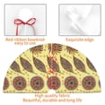 thumbnail image 7 of Cauagu 48" Christmas Tree Skirt Bohemia Pattern Christmas Tree Decorations Tree Mat for Xmas Decorations Occasion Holiday Home Decor -48", 7 of 7