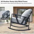 thumbnail image 2 of COMLAX FIELD Outdoor Rocking Chairs Set, 3-Piece Patio Furniture Set with Thick Cushions, Outdoor Conversation Bistro Set, 2 of 7