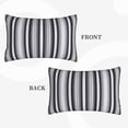 thumbnail image 2 of Fotbe Black White Gray Mexican Blanket Serape Stripes Pattern Pillow Cases - Envelope Closure - Luxury, Extra Soft, Cooling Pillow Covers - Wrinkle, Fade, Stain Resistant-16"x24", 2 of 6