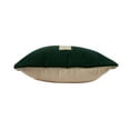 thumbnail image 7 of Creative Co-Op Swiss Cross Cotton Wool Throw Pillow, Green and Natural, 7 of 7