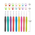 thumbnail image 4 of DJN Deal of the Day DIY Knitting DIY Silicone Combination Combination Silicone Suit Specification 9 Crochet Suit Tools & Home Improvement PS Multicolor One Size, 4 of 9