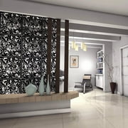 ANMINY 12 pcs Hanging Room Divider 15 x 15 PVC Screen Panels Living Room Bedroom Office Art, 0.7 Thick