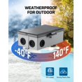 thumbnail image 4 of Temporizador para bomba de piscina DEWENWILS Outdoor, 2 HP, 40 A, 120-277 VAC, 7 días, 4 of 6