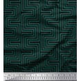 thumbnail image 1 of Soimoi polyester Crepe Fabric Square & Spiral Geometric Print Fabric by Yard 52 Inch Wide, 1 of 3