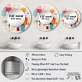 thumbnail image 4 of Designart "Colorful Mid Century modern Fusion III" Abstract Collages Round Mirror Wall Décor Mid-Century - Large Multi-Color Round Mirror - Round Mirror 29" x 29" Inch, 4 of 5