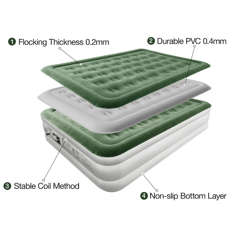 Coleman maxi comfort bed raised king hot sale