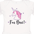 thumbnail image 4 of Inktastic 1st Birthday Unicorn Girls Long Sleeve Baby Bodysuit, 4 of 5