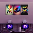 thumbnail image 4 of Gaming Room Decor Wall Art Set of 3, Video Gaming Theme Decor Gamer Room Gamepad Graffiti Posters Pictures Wall Art, Gaming Canvas Painting Prints for Teen Boys Room Decor Unframed, 4 of 6