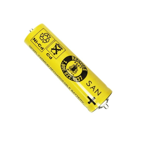 PULADU 2pcs SAN 1N-600AA for Braun Electric Shaver Battery S3 3000S/3090S 199S-1 5739/5743 5663 1.2V Ni-Cd Rechargeable Battery